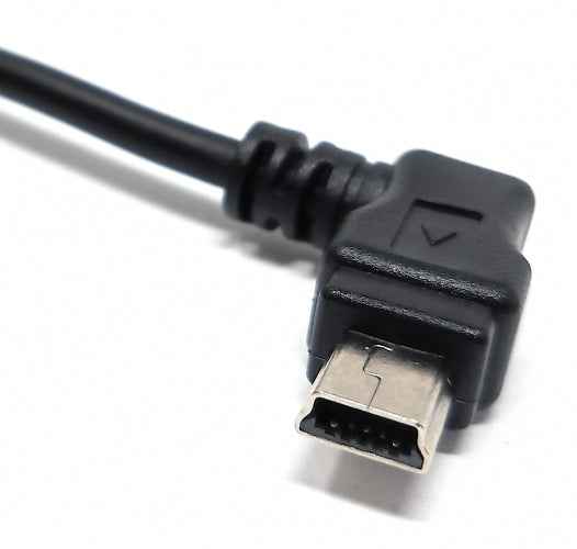SYSTEM-S Mini USB rechts gewinkelt auf USB Typ A Kabel 100cm