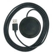 SYSTEM-S Mikrofon USB Anschluss mit 360° Aufnahmebereich in Schwarz für PC