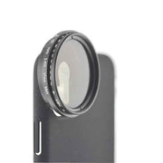 SYSTEM-S ND Vario Filter 37mm Neutraldichtefilter Schwarz mit Hülle kompatibel mit iPhone 12 Pro Max
