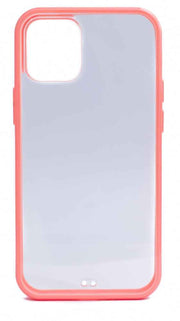 SYSTEM-S Schutzhülle aus Silikon in Pink Transparent Hülle kompatibel mit iPhone 12 Mini