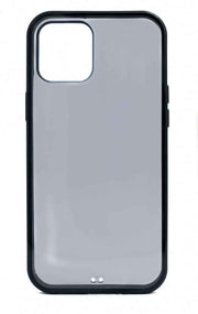SYSTEM-S Schutzhülle aus Silikon in Schwarz Transparent Hülle kompatibel mit iPhone 12 Pro Max