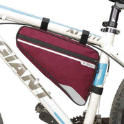 SYSTEM-S Fahrrad Tasche Befestigung spritzwasserfest in Rot Dreiecktasche Rahmentasche Triangeltasche