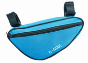 SYSTEM-S Fahrrad Tasche wasserfest Dreiecktasche Rahmentasche Triangeltasche Blau