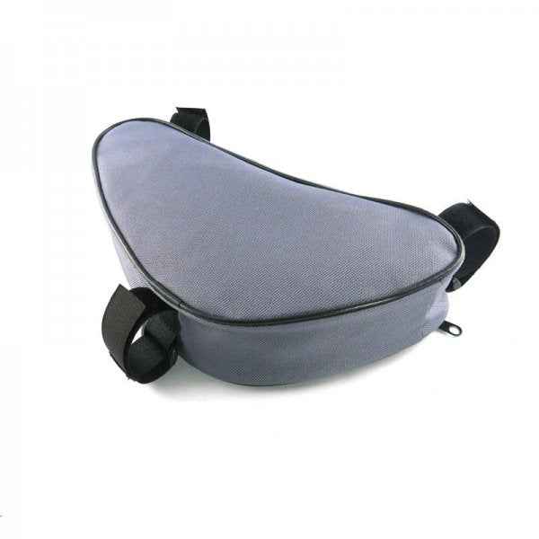 SYSTEM-S Fahrrad Tasche spritzwasserfest Dreiecktasche Rahmentasche Triangeltasche Grau