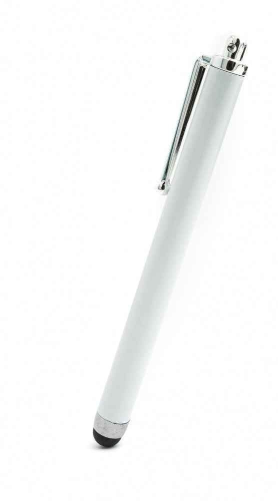 SYSTEM-S Touchpen Stylus aus Aluminium in Weiß für Tablet Smartphone Laptop