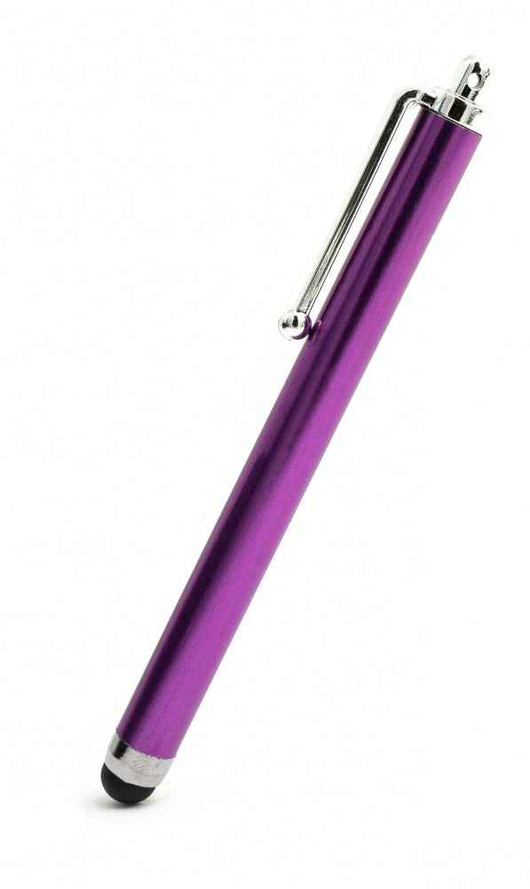 SYSTEM-S Touchpen Stylus aus Aluminium in Lila für Tablet Smartphone Laptop