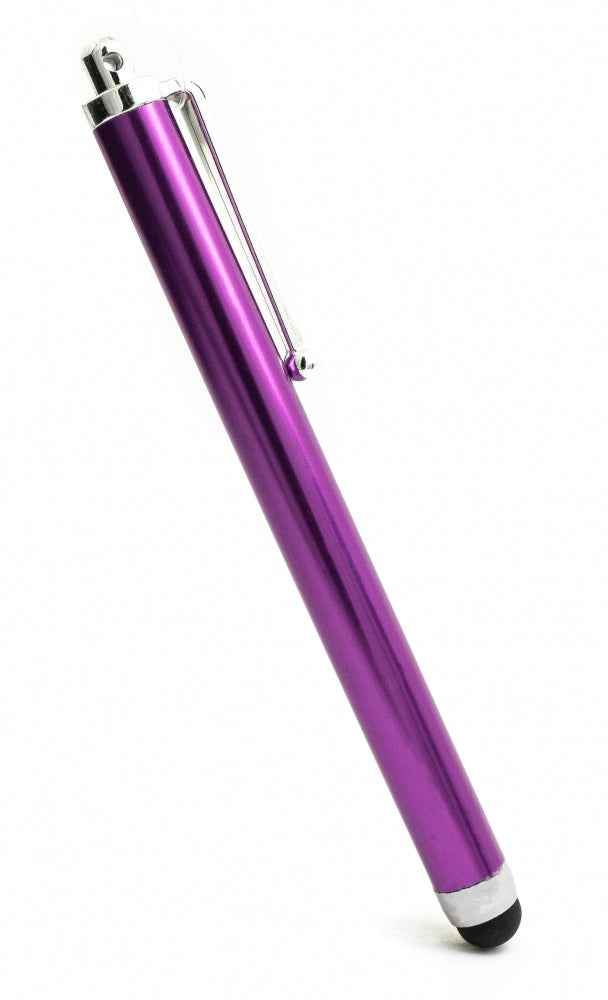 SYSTEM-S Touchpen Stylus aus Aluminium in Lila für Tablet Smartphone Laptop