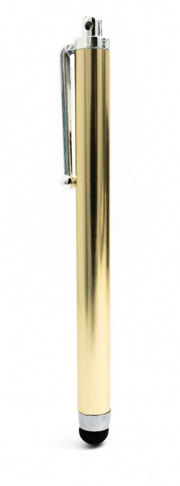 SYSTEM-S Touchpen Stylus aus Aluminium in Gelb für Tablet Smartphone Laptop
