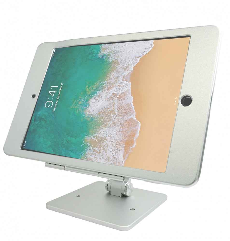 SYSTEM-S Tischständer Halterung abschließbar für iPad Pro 10.5" 2017 iPad Pro 10.5" (2017) iPad Air 3 (2019) in Grau