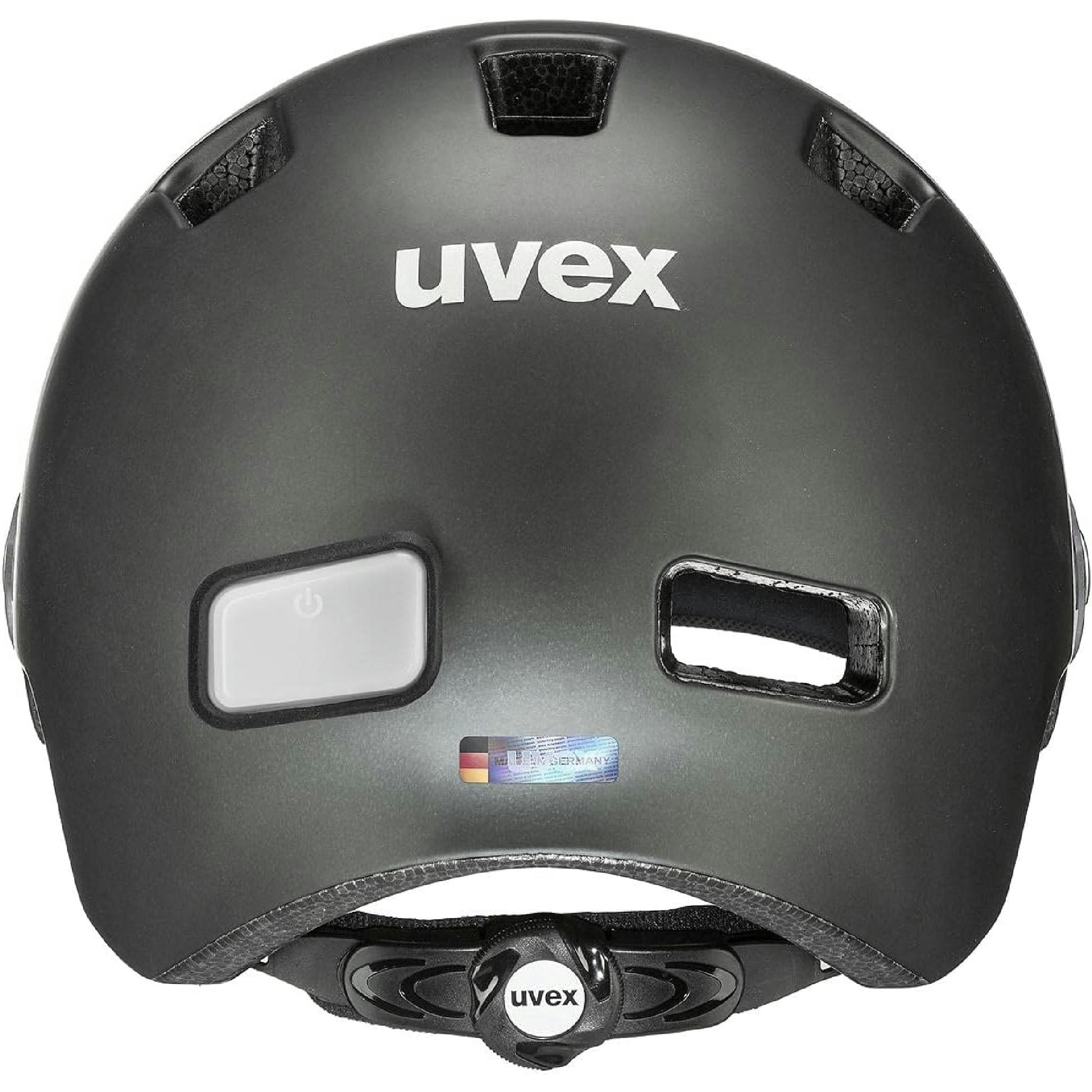 uvex rush visor - leichter City-Helm für Damen und Herren - mit Visier - inkl. LED-Licht - dark silver matt - 58-61 cm Hauptansicht