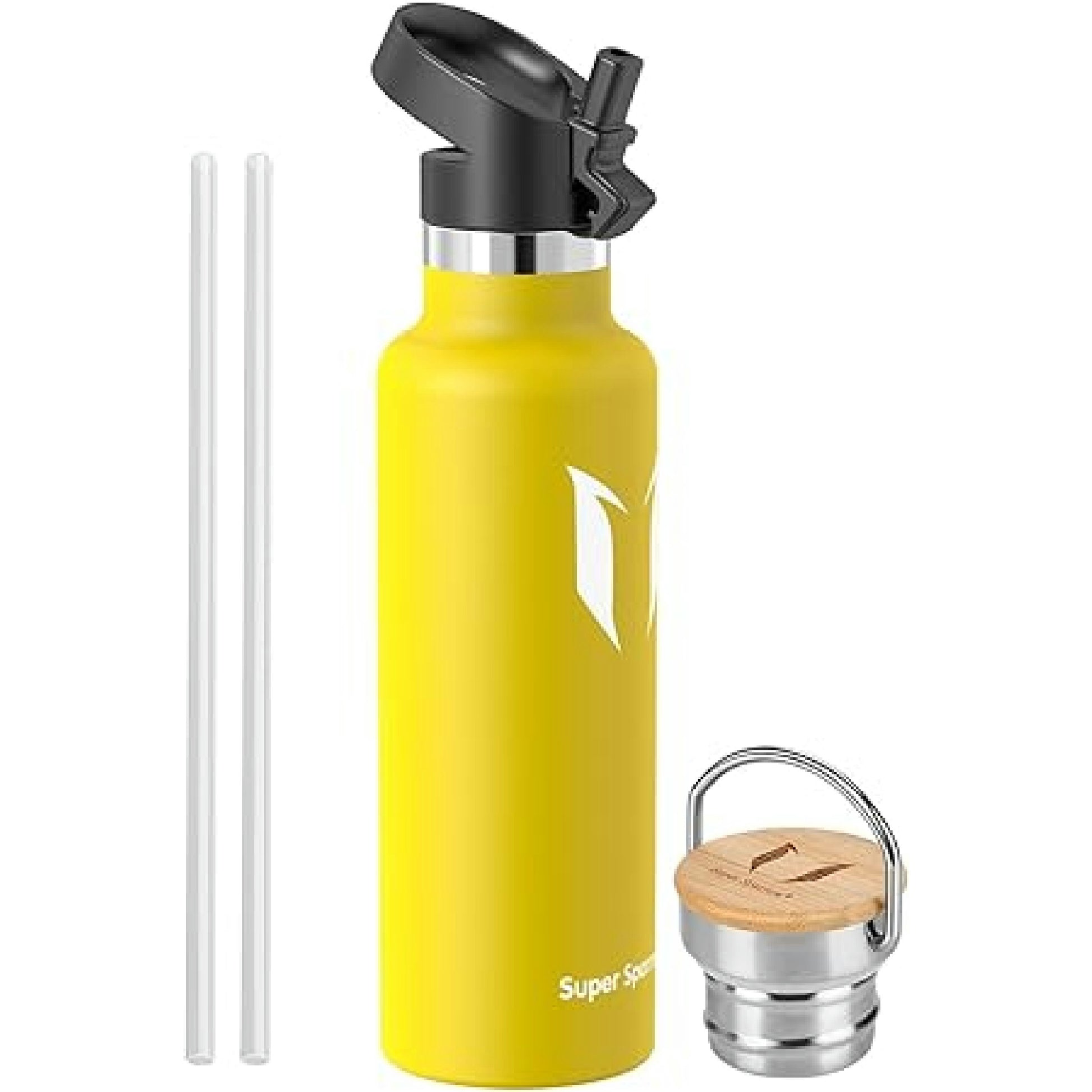 Super Sparrow Trinkflasche Edelstahl -350ml- Auslaufsicher Thermoskanne, BPA-Frei Wasserflasche - Kohlensäure Thermosflasche für Kinder, Sport, Schule, Fitness, Camping Hauptansicht