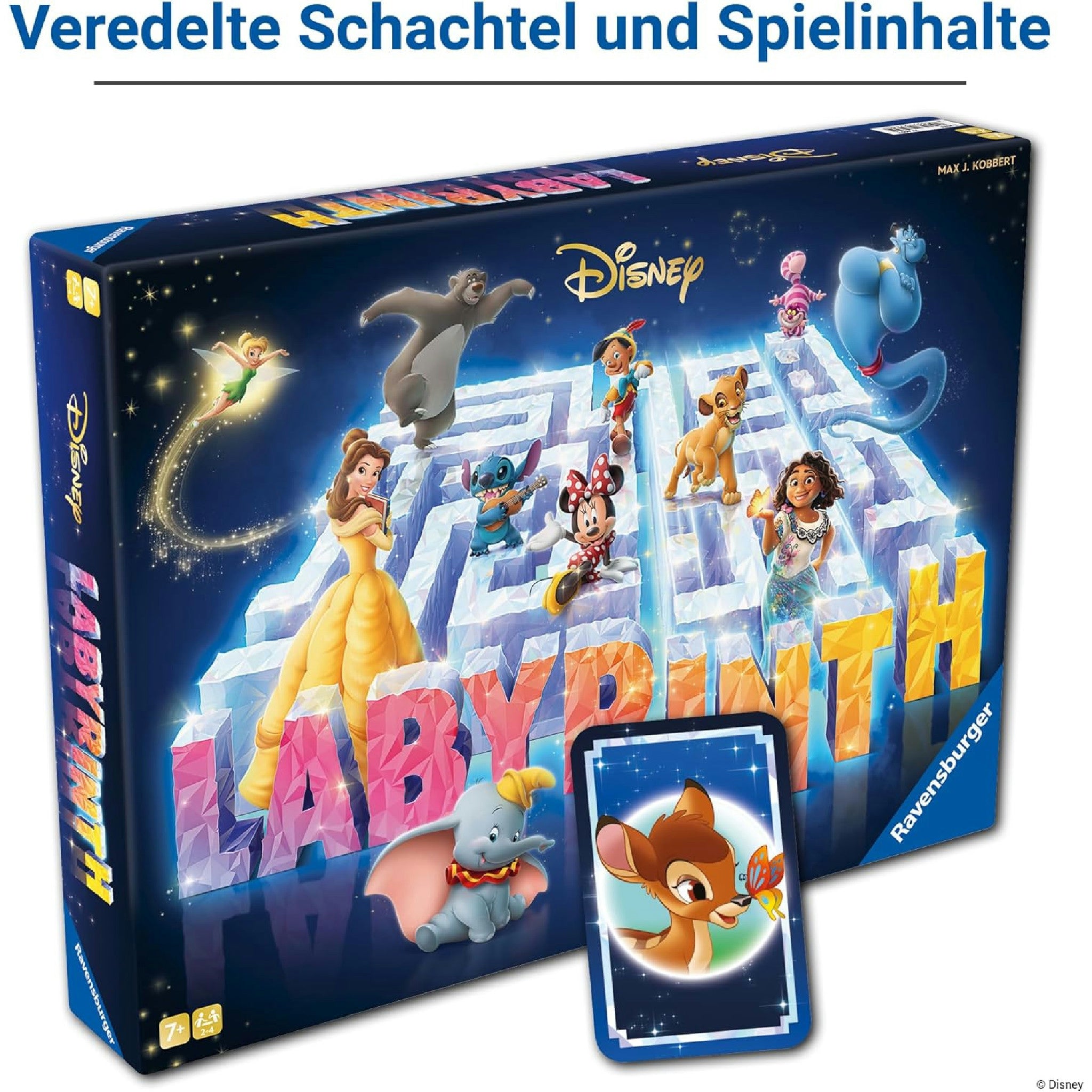 Ravensburger 27460 Labyrinth-Der Familienspiel-Klassiker für 2-4 Spieler ab 7 Jahren mit den bekanntesten Disney Charakteren Hauptansicht