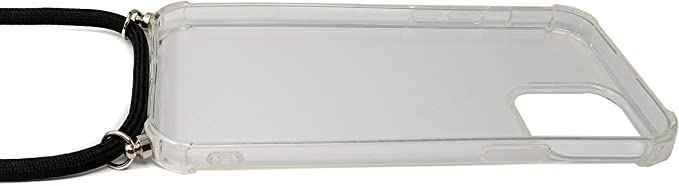 SYSTEM-S Schutzhülle aus Silikon mit Halsband in Transparent Hülle für iPhone 14 Plus