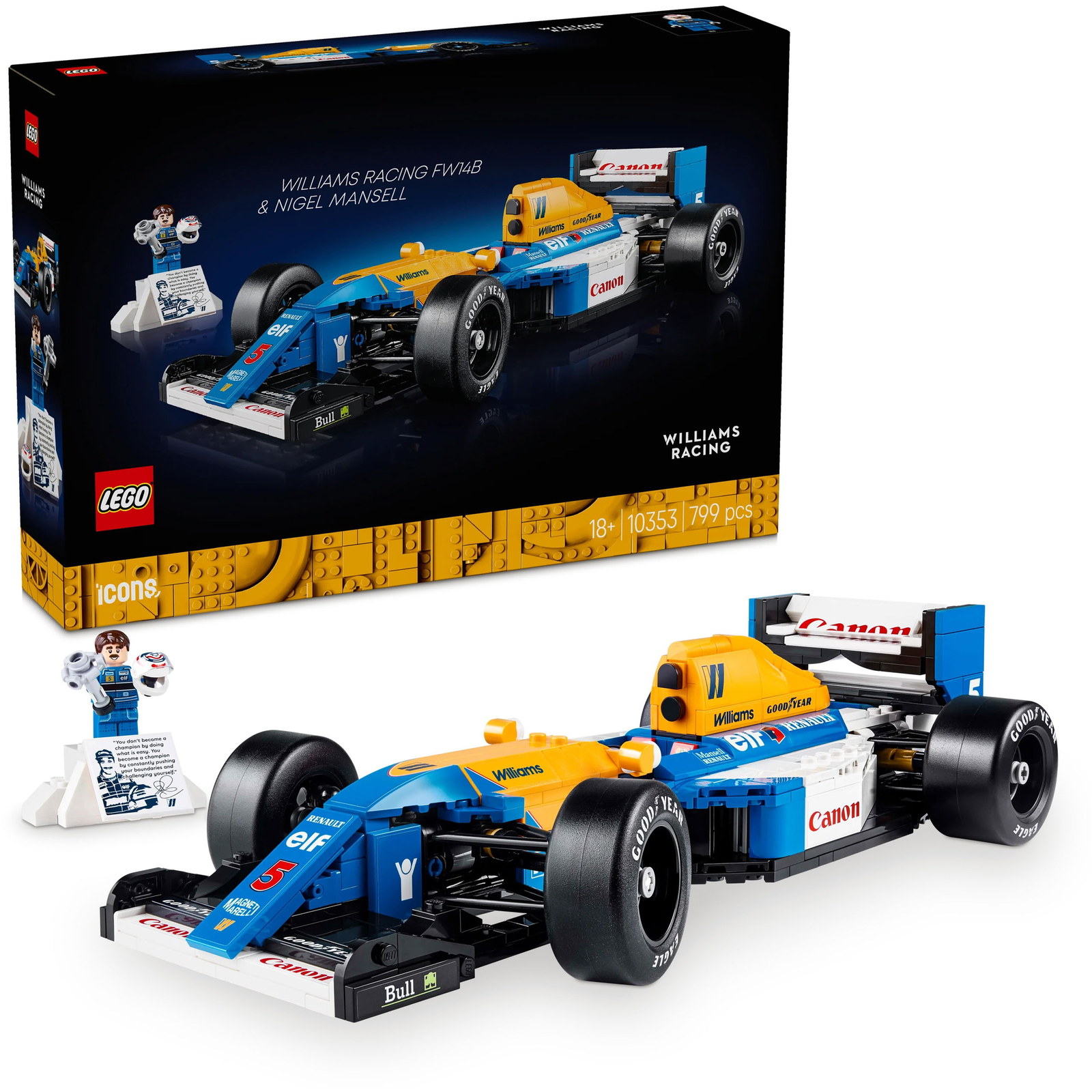 LEGO® Icons Williams Racing FW14B és Nigel Mansell 10353 (5702017815862)-0
