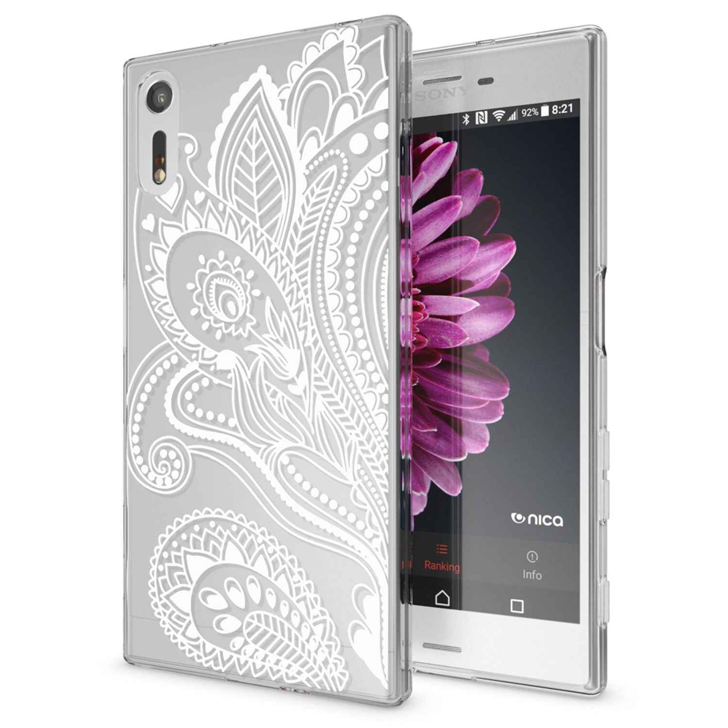 Sony Xperia XZ Handy Hülle von NALIA, Silikon TPU Motiv Case Cover Bumper Dünn