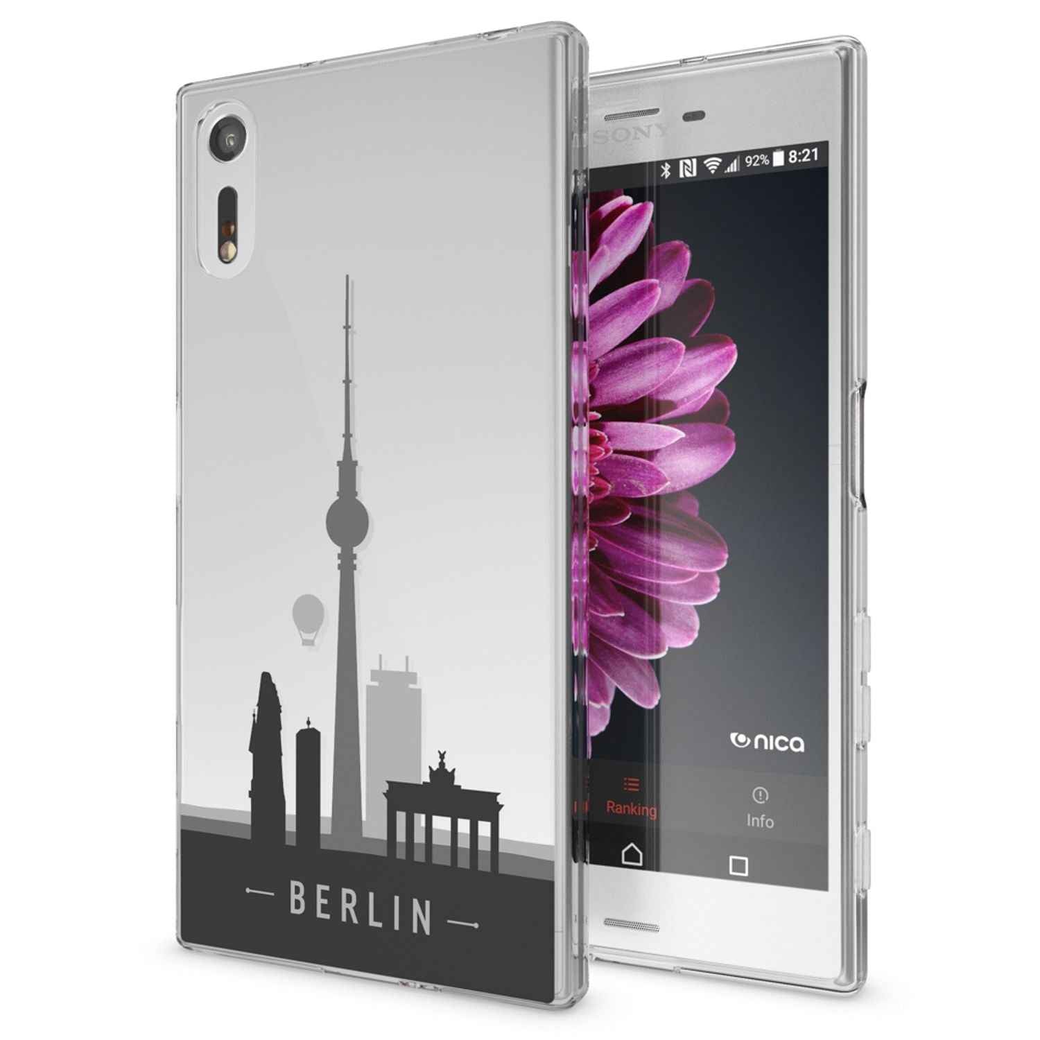Sony Xperia XZ Handy Hülle von NALIA, Silikon TPU Motiv Case Cover Bumper Dünn