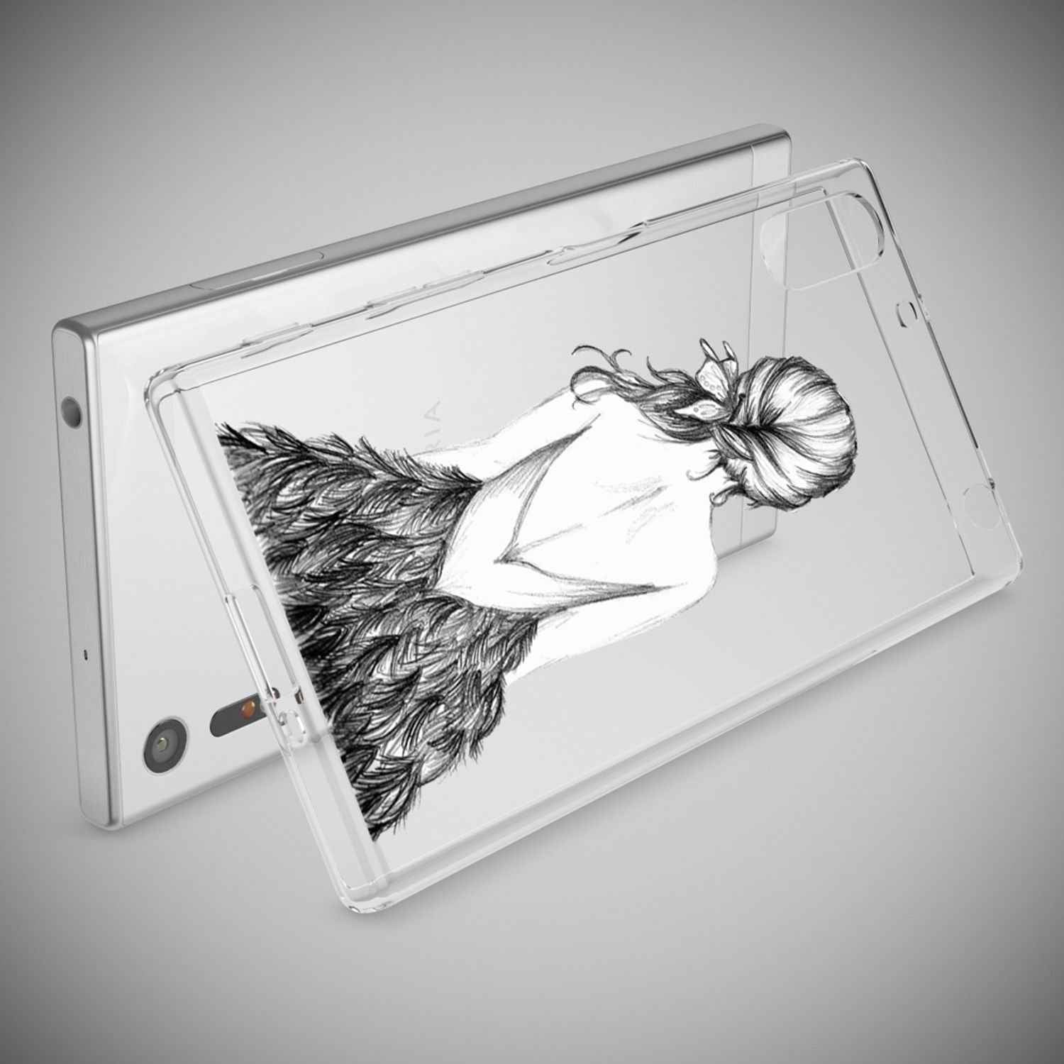 Sony Xperia XZ Handy Hülle von NALIA, Silikon TPU Motiv Case Cover Bumper Dünn