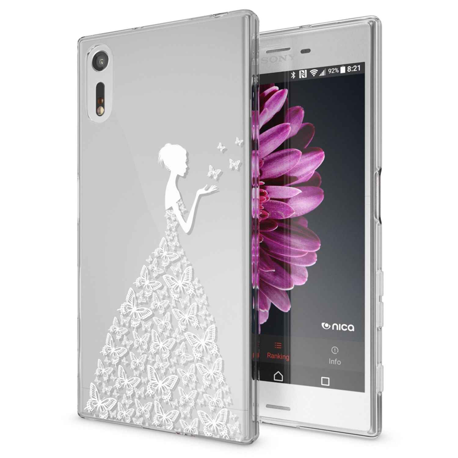 Sony Xperia XZ Handy Hülle von NALIA, Silikon TPU Motiv Case Cover Bumper Dünn