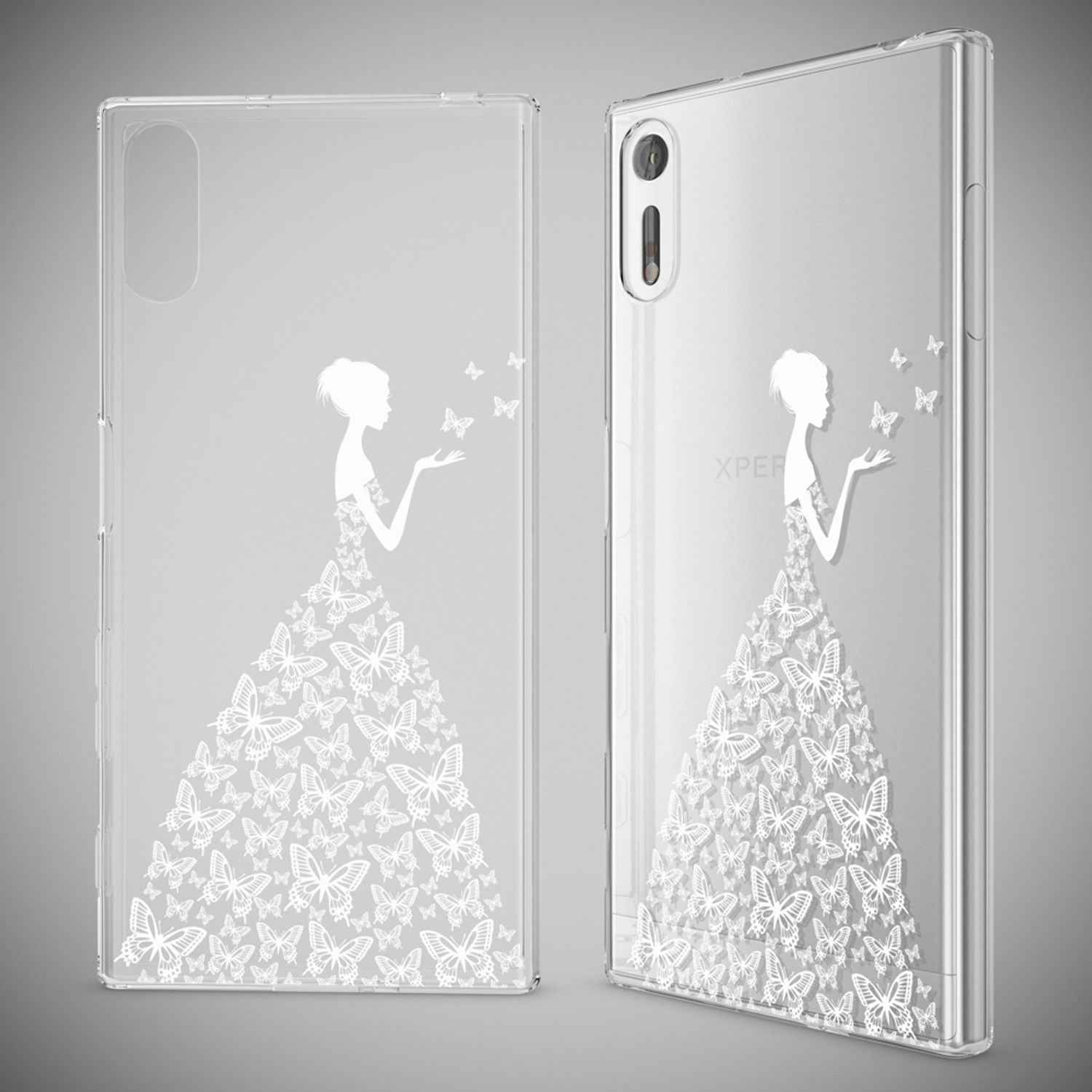 Sony Xperia XZ Handy Hülle von NALIA, Silikon TPU Motiv Case Cover Bumper Dünn