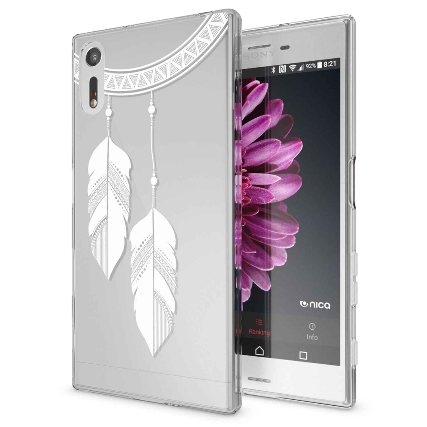 Sony Xperia XZ Handy Hülle von NALIA, Silikon TPU Motiv Case Cover Bumper Dünn