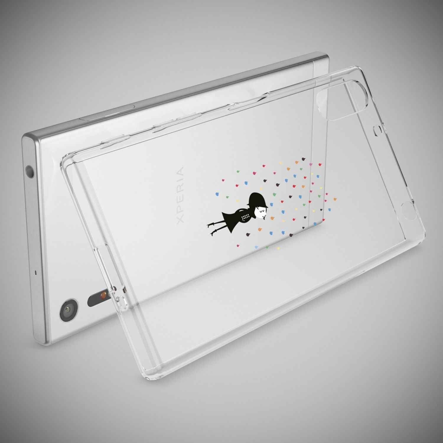 Sony Xperia XZ Handy Hülle von NALIA, Silikon TPU Motiv Case Cover Bumper Dünn