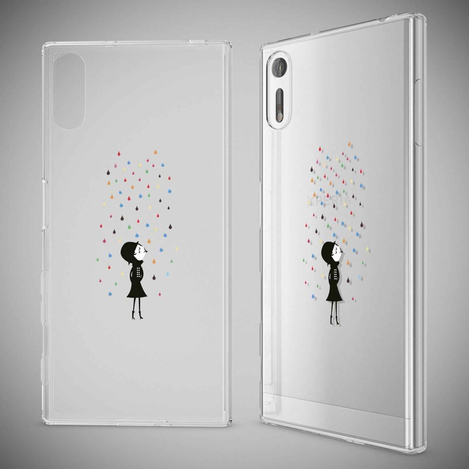 Sony Xperia XZ Handy Hülle von NALIA, Silikon TPU Motiv Case Cover Bumper Dünn