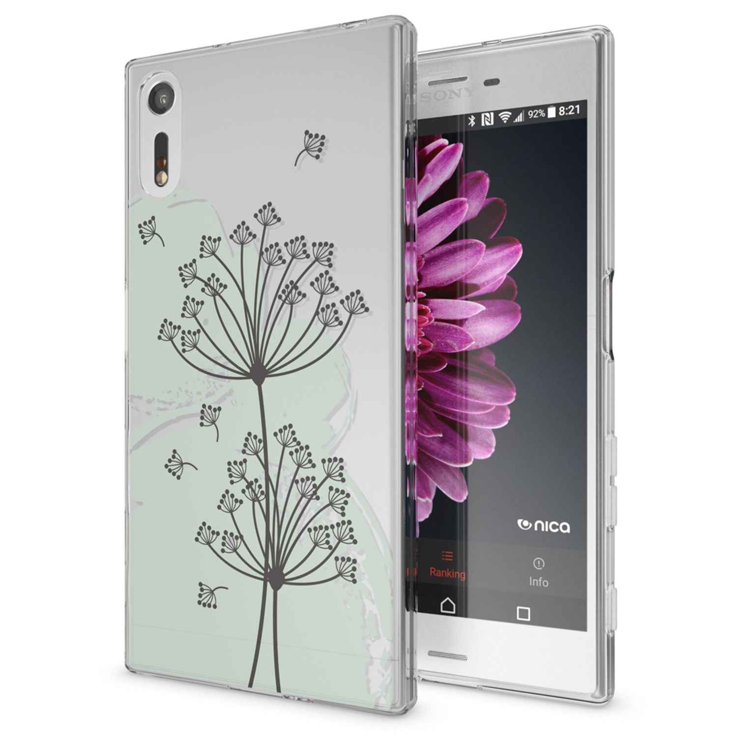 Sony Xperia XZ Handy Hülle von NALIA, Silikon TPU Motiv Case Cover Bumper Dünn