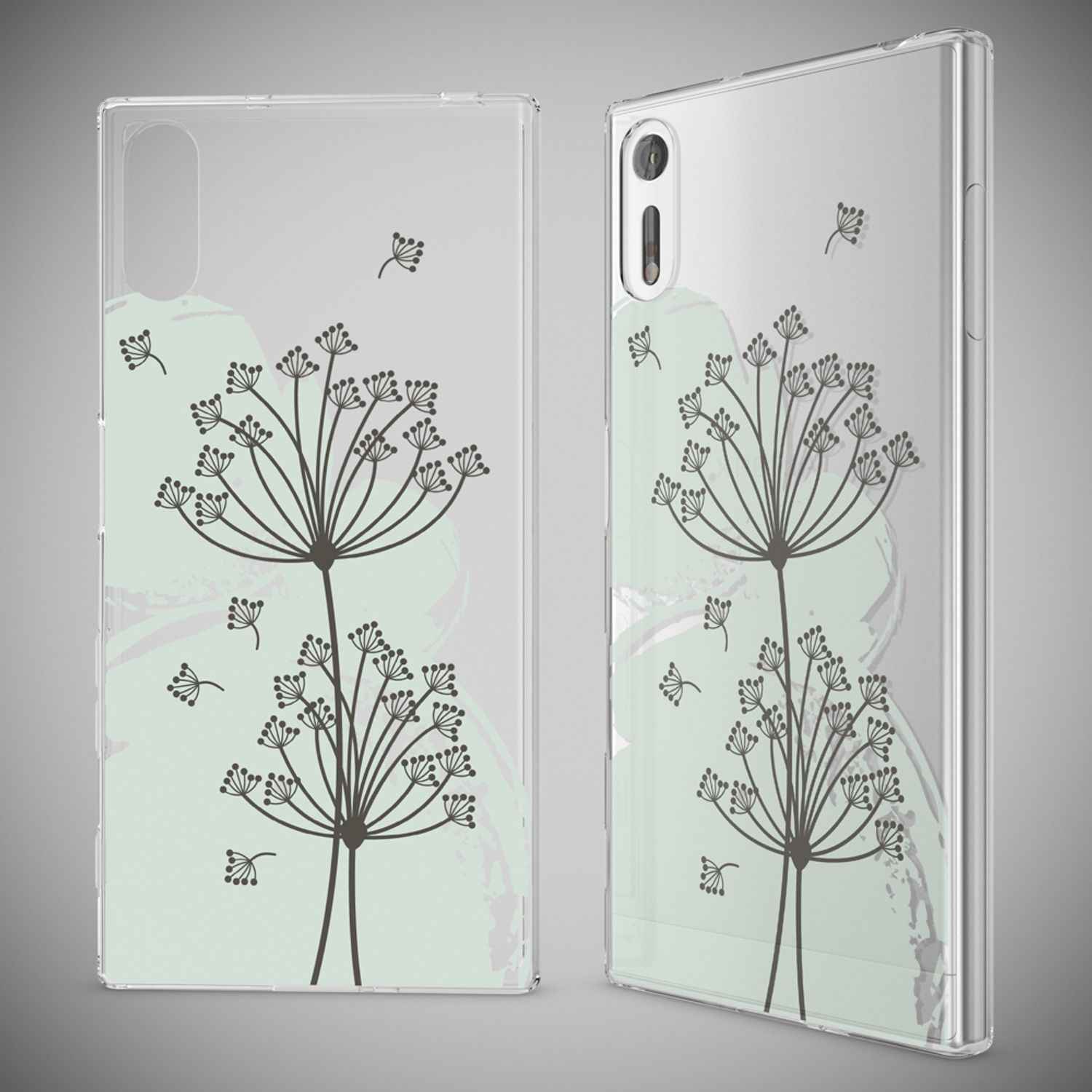 Sony Xperia XZ Handy Hülle von NALIA, Silikon TPU Motiv Case Cover Bumper Dünn