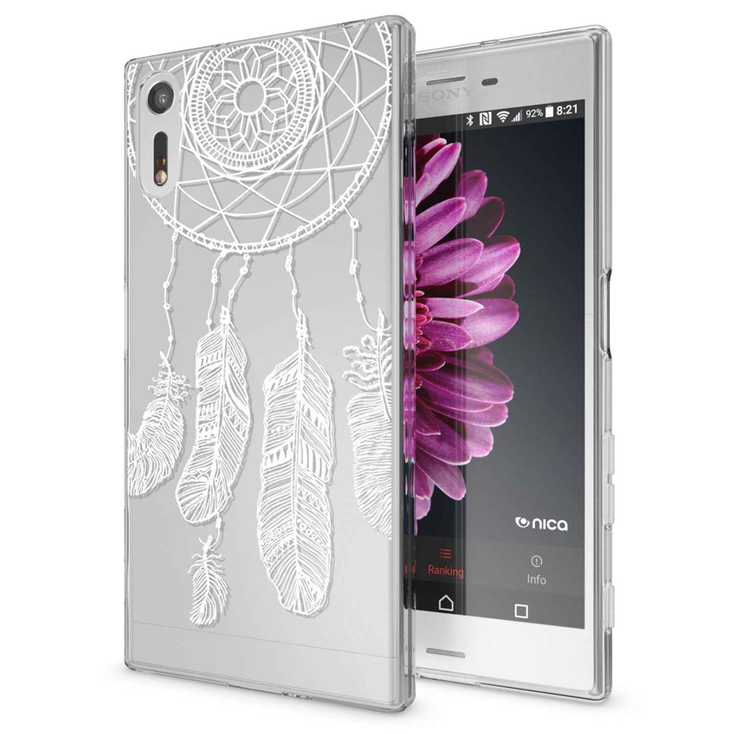 Sony Xperia XZ Handy Hülle von NALIA, Silikon TPU Motiv Case Cover Bumper Dünn