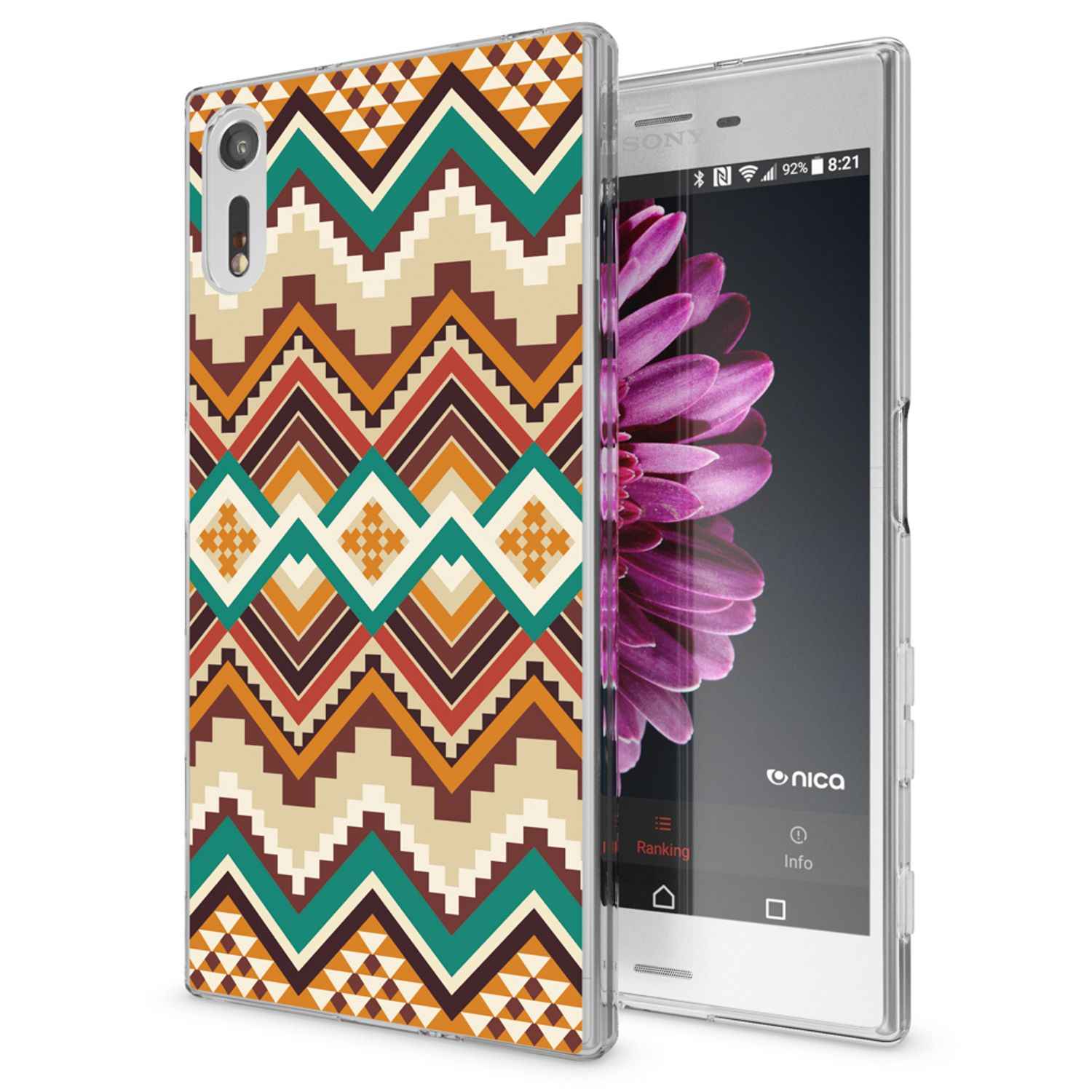 Sony Xperia XZ Handy Hülle von NALIA, Silikon TPU Motiv Case Cover Bumper Dünn