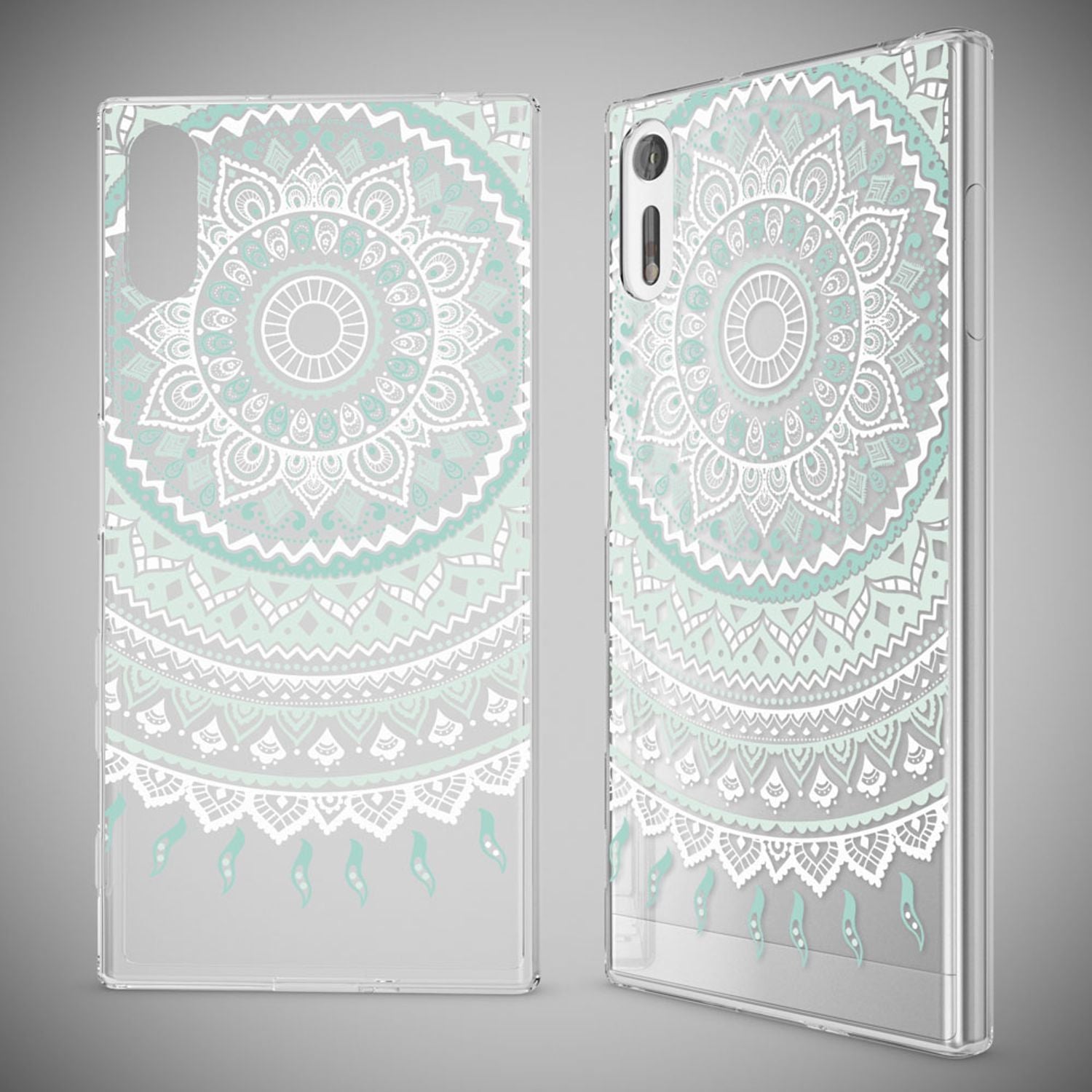 Handyhülle TPU Silikon transparent mehrfarbig für Sony Xperia XZ | NALIA Berlin