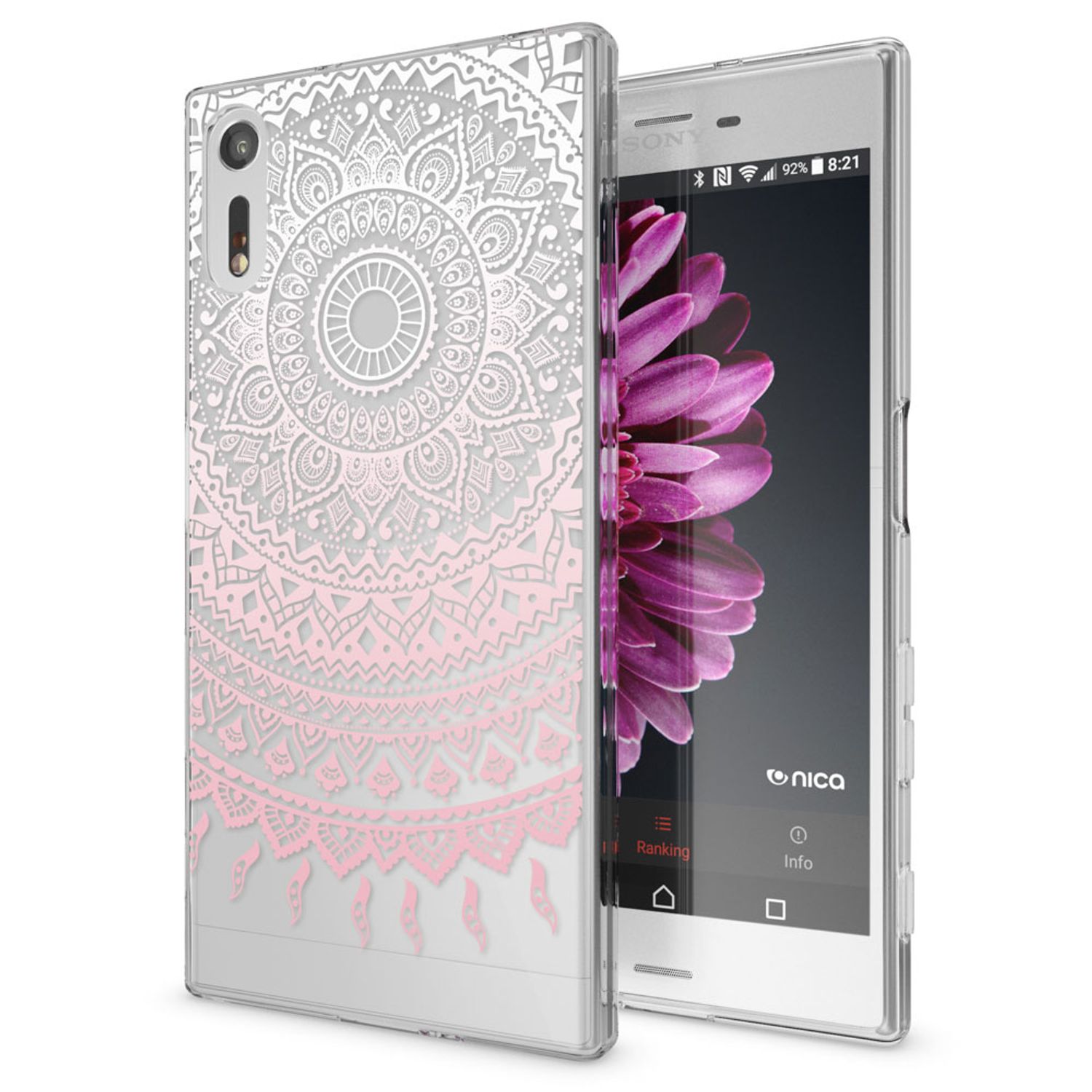 Handyhülle TPU Silikon transparent mehrfarbig für Sony Xperia XZ | NALIA Berlin