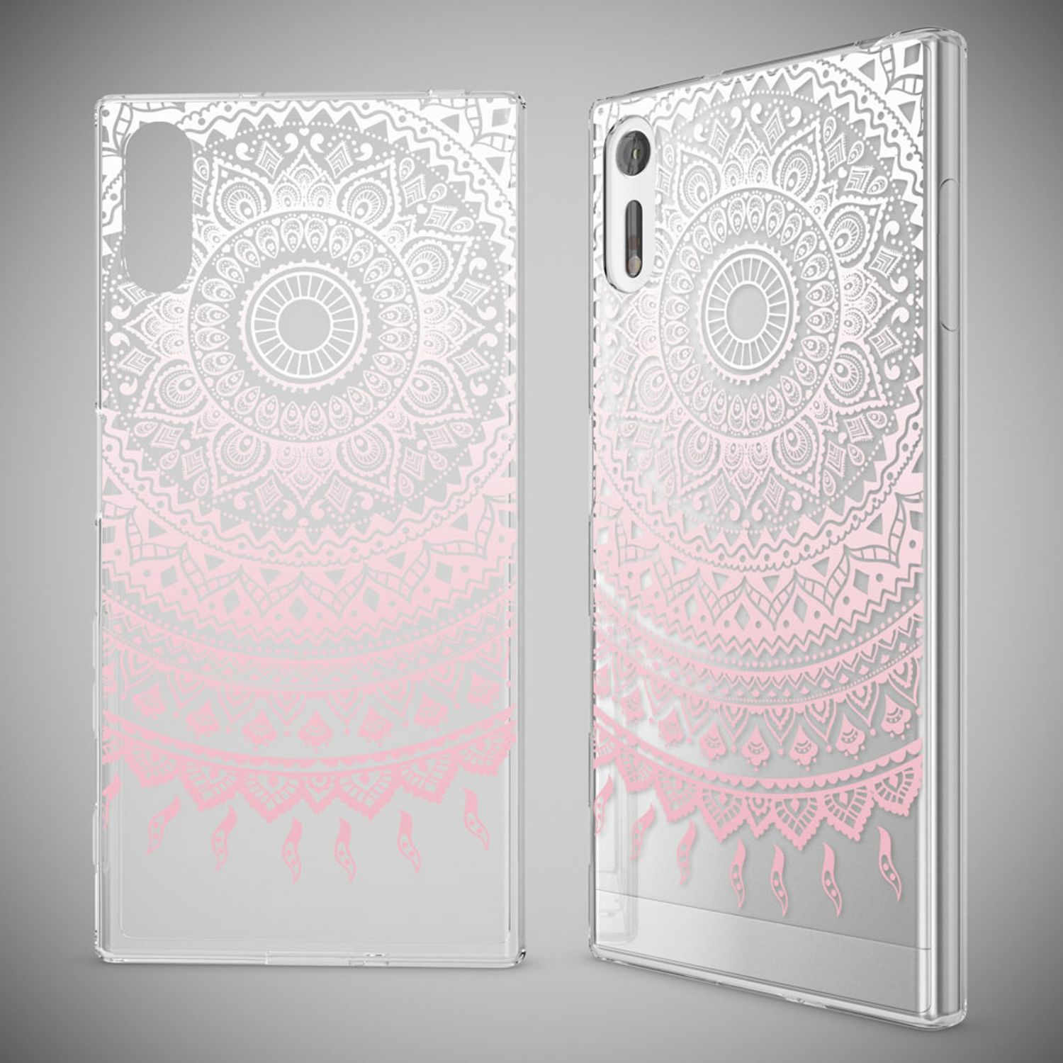 Handyhülle TPU Silikon transparent mehrfarbig für Sony Xperia XZ | NALIA Berlin