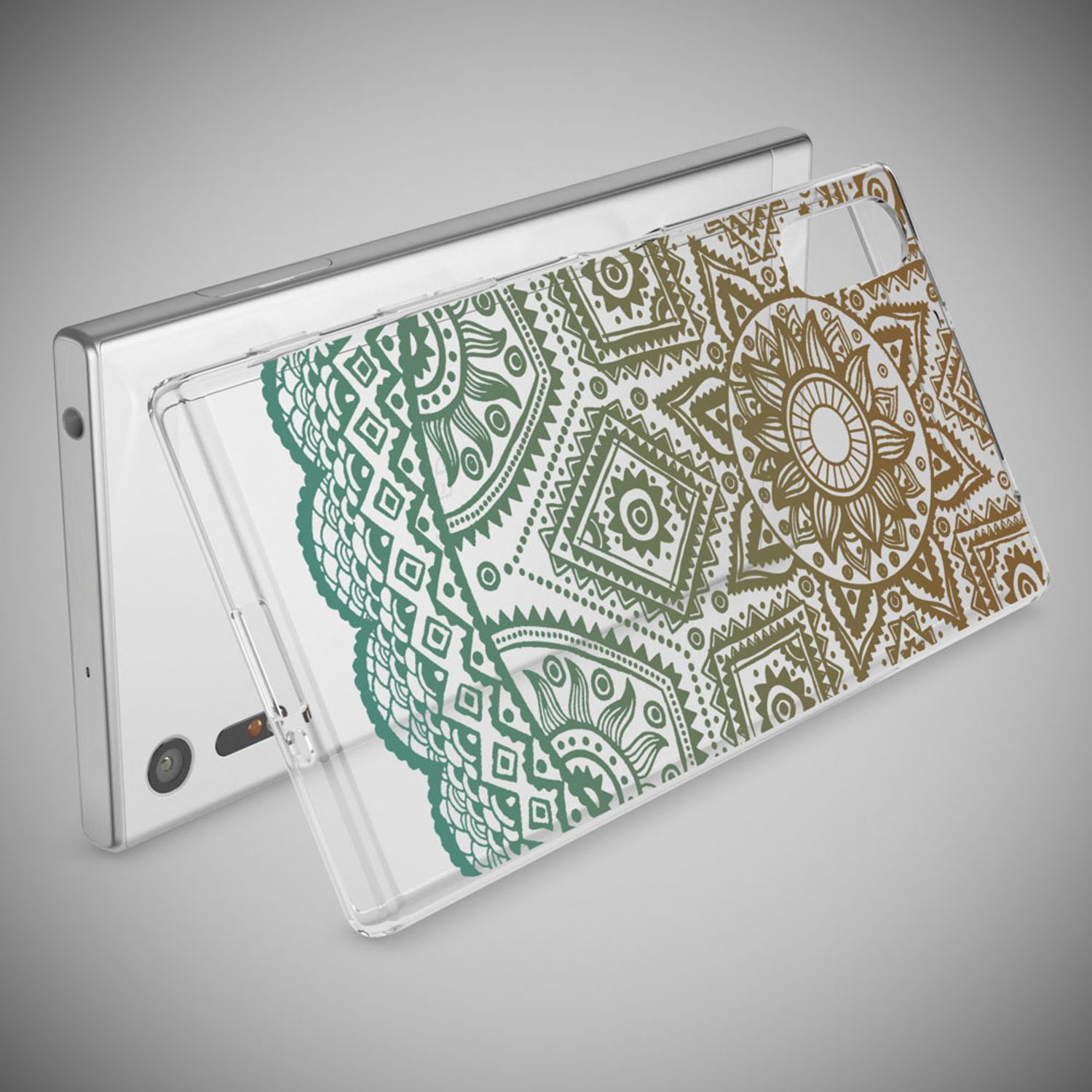 Handyhülle TPU Silikon transparent mehrfarbig für Sony Xperia XZ | NALIA Berlin