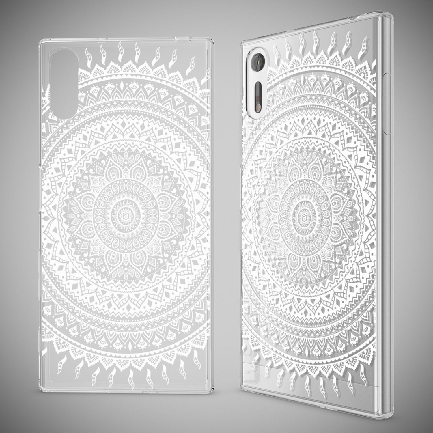 Handyhülle TPU Silikon transparent mehrfarbig für Sony Xperia XZ | NALIA Berlin