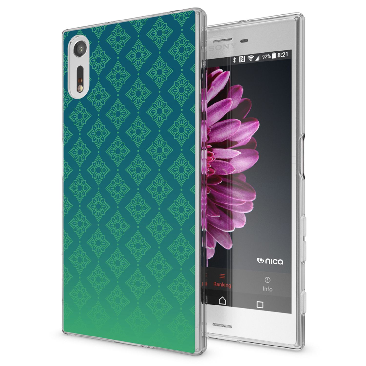 Handyhülle TPU Silikon transparent mehrfarbig für Sony Xperia XZ | NALIA Berlin