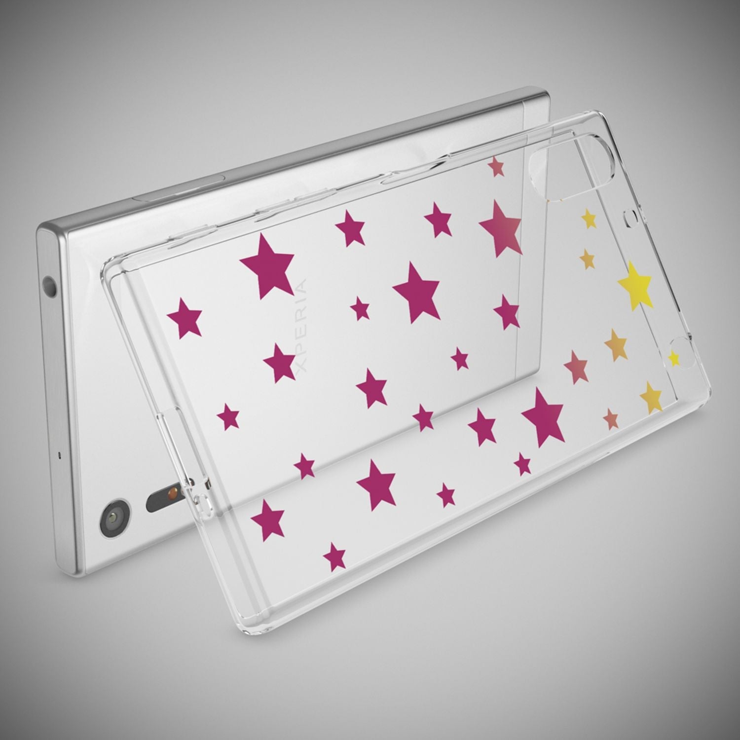 Handyhülle TPU Silikon transparent mehrfarbig für Sony Xperia XZ | NALIA Berlin