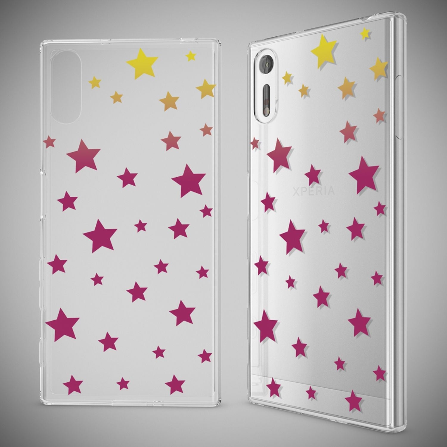 Handyhülle TPU Silikon transparent mehrfarbig für Sony Xperia XZ | NALIA Berlin