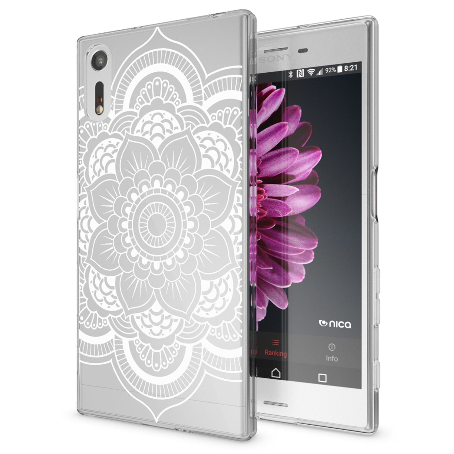 Handyhülle TPU Silikon transparent mehrfarbig für Sony Xperia XZ | NALIA Berlin