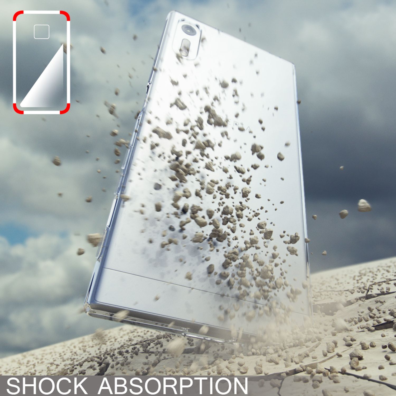 Handyhülle TPU Silikon transparent mehrfarbig für Sony Xperia XZ | NALIA Berlin