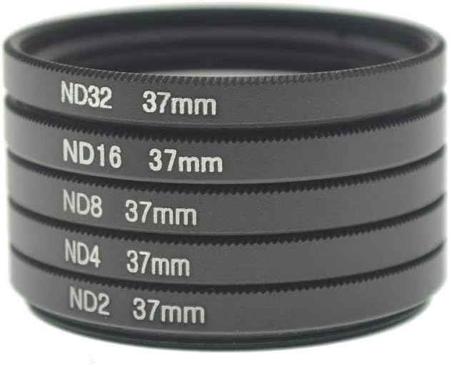 SYSTEM-S ND Filter Set 37 mm Neutraldichtefilter Graufilter Hülle kompatibel mit iPhone 12 Pro Max