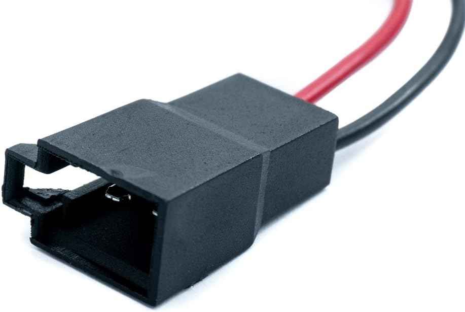 SYSTEM-S 2x Auto KFZ Lautsprecher Kabel Adapter 18cm