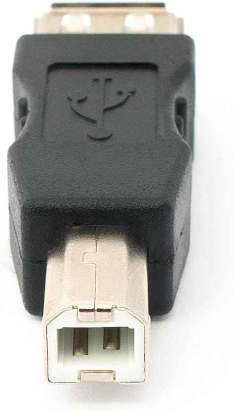 SYSTEM-S USB Typ A Buchse auf USB Typ B Stecker Adapterkabel Adapterstecker Adapter