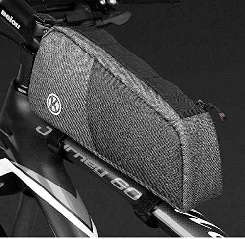SYSTEM-S Fahrrad Tasche Befestigung in Schwarz Grau wasserfest für Lampe Fahrradpumpe