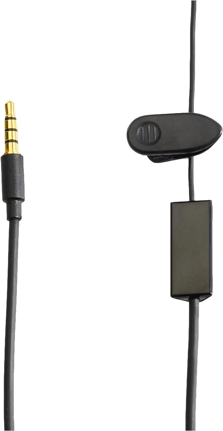 Mono Headset Einohr mit Mikrofon und Fernbedienung 95 cm Kabel schwarz