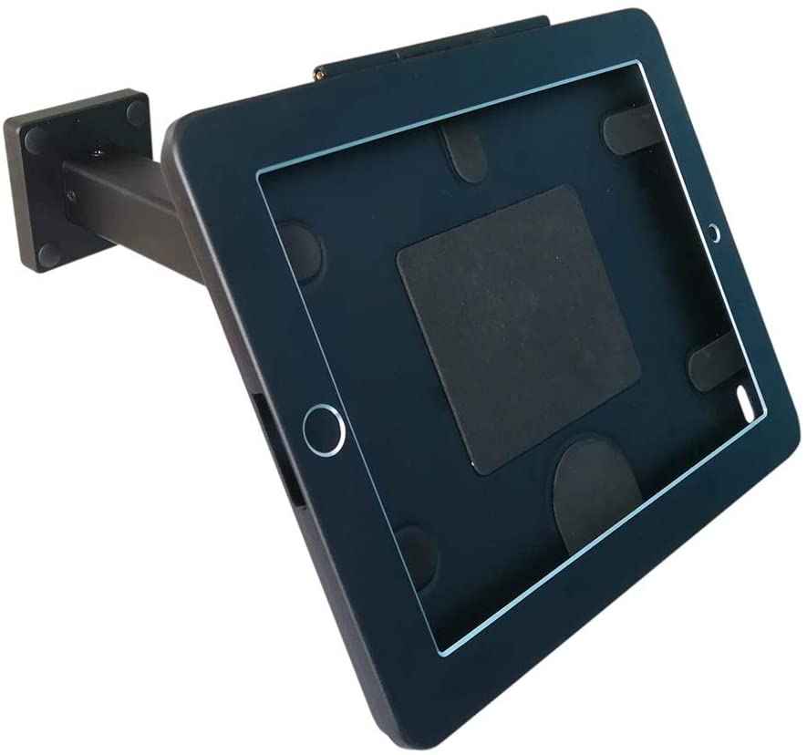 System-S Abschließbare Wandhalterung für iPad Pro 11, 0 Zoll in Schwarz