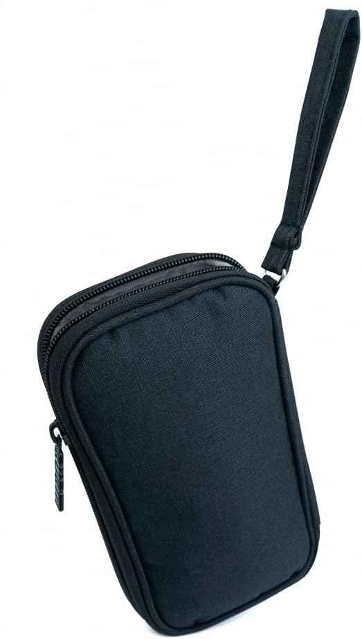 SYSTEM-S Schutztasche gepolstert Spritzwasser geschützt Tasche Case Schwarz für Powerbank Kopfhörer