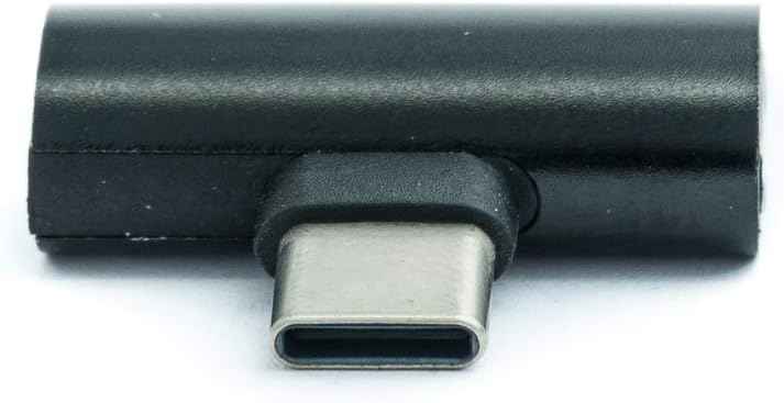 SYSTEM-S USB 3.1 Y Adapter Typ C Stecker zu 2x Typ C Buchse - Audio + Laden zeitgleich