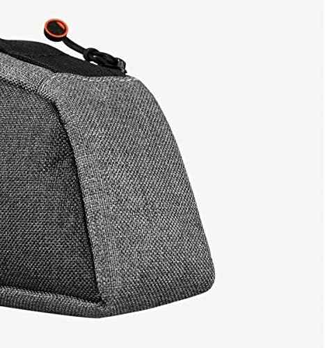 SYSTEM-S Fahrrad Tasche Befestigung in Schwarz Grau wasserfest für Lampe Fahrradpumpe