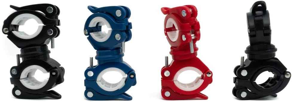 SYSTEM-S Fahrrad Halterung Befestigung in Schwarz Rot für Lampe Fahrradpumpe